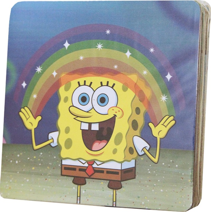 Immagine prodotto Spongebob Squarepants 0 (6 x, Sottobicchiere in vetro)