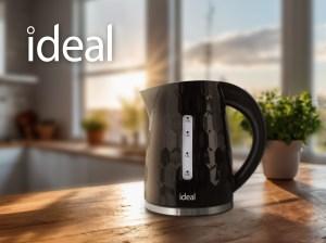 Produktbild Ideal Wasserkocher 1 8 l Leistung 1500 W glänzend schwarz (1.80 l)