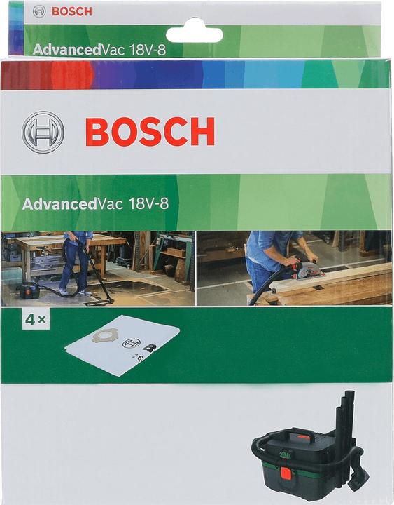 Produktbild Bosch Zubehör Vliesfilterbeutel für AdvancedVac 18V, 4-tlg.