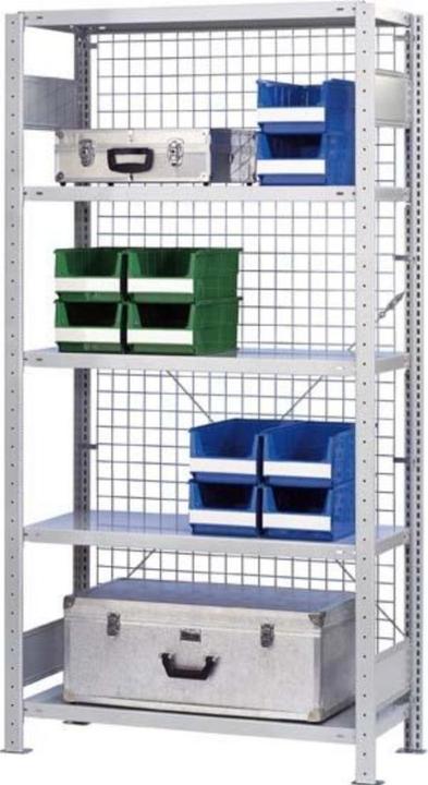 Actual product image Schulte Lagertechnik Wire mesh rear panel MULTIplus bright galvanised