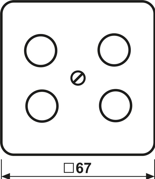Actual product image JUNG Central plate Sat/TV/Radi CD ws glz CD561-4SAT1WW