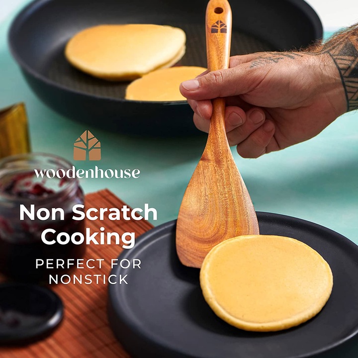 Produktbild Woodenhouse Holz Kochbesteck-Set mit Halter
