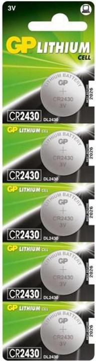Actual product image GP Batteries Lithium Cell (5 pcs., CR2430, 300 mAh)