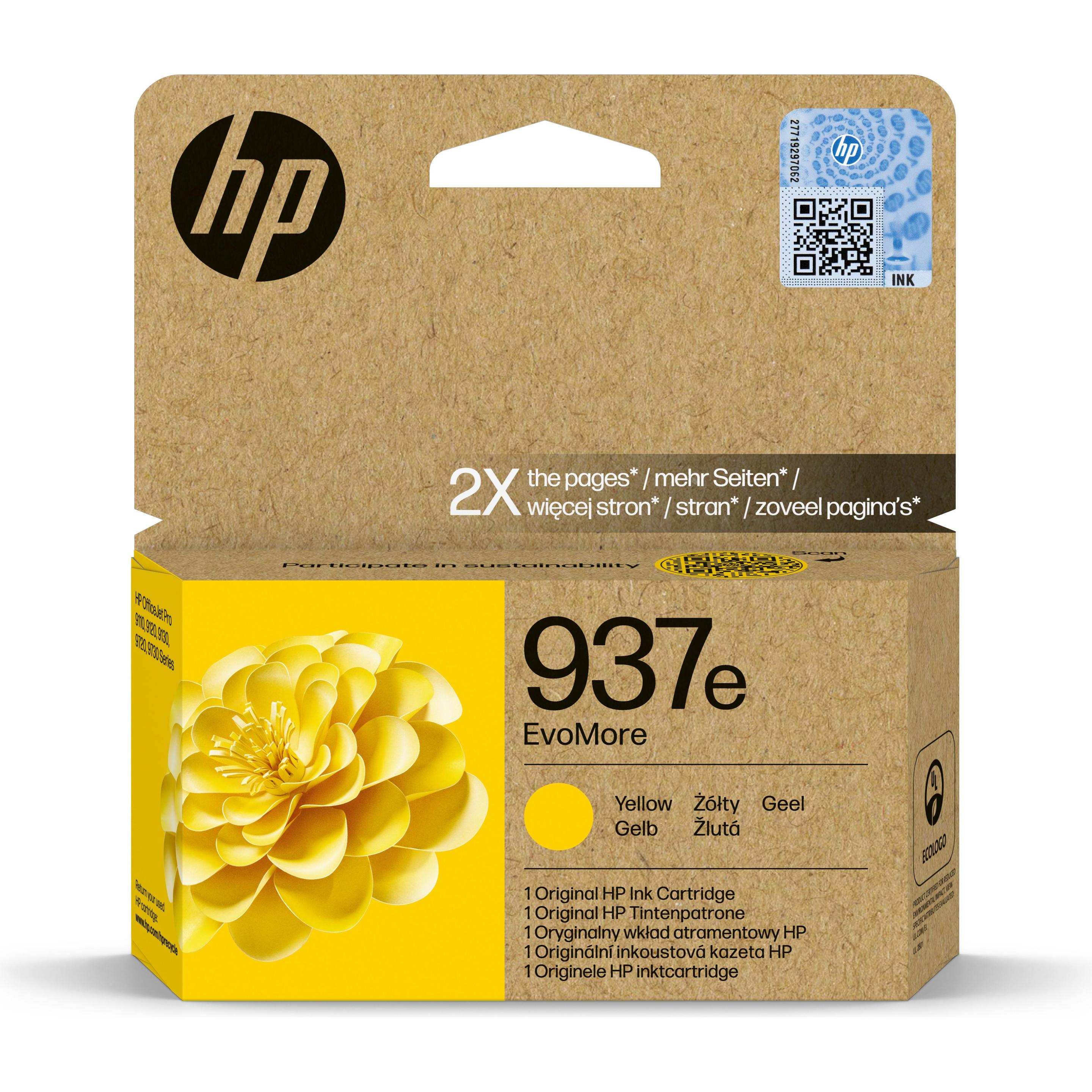 HP, Druckerpatrone, 4S6W8NE#CE1 937e EvoMore OJ PRO Tinte yellow 1650Seiten