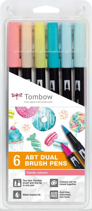 Produktbild Tombow Fasermaler Candy Colours (6x)