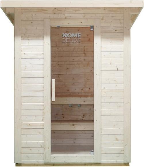 Produktbild Home Deluxe Saunahaus Outdoor MACAH M- 191 x 157 cm für 3 Personen - Sauna mit 4,5kW Ofen