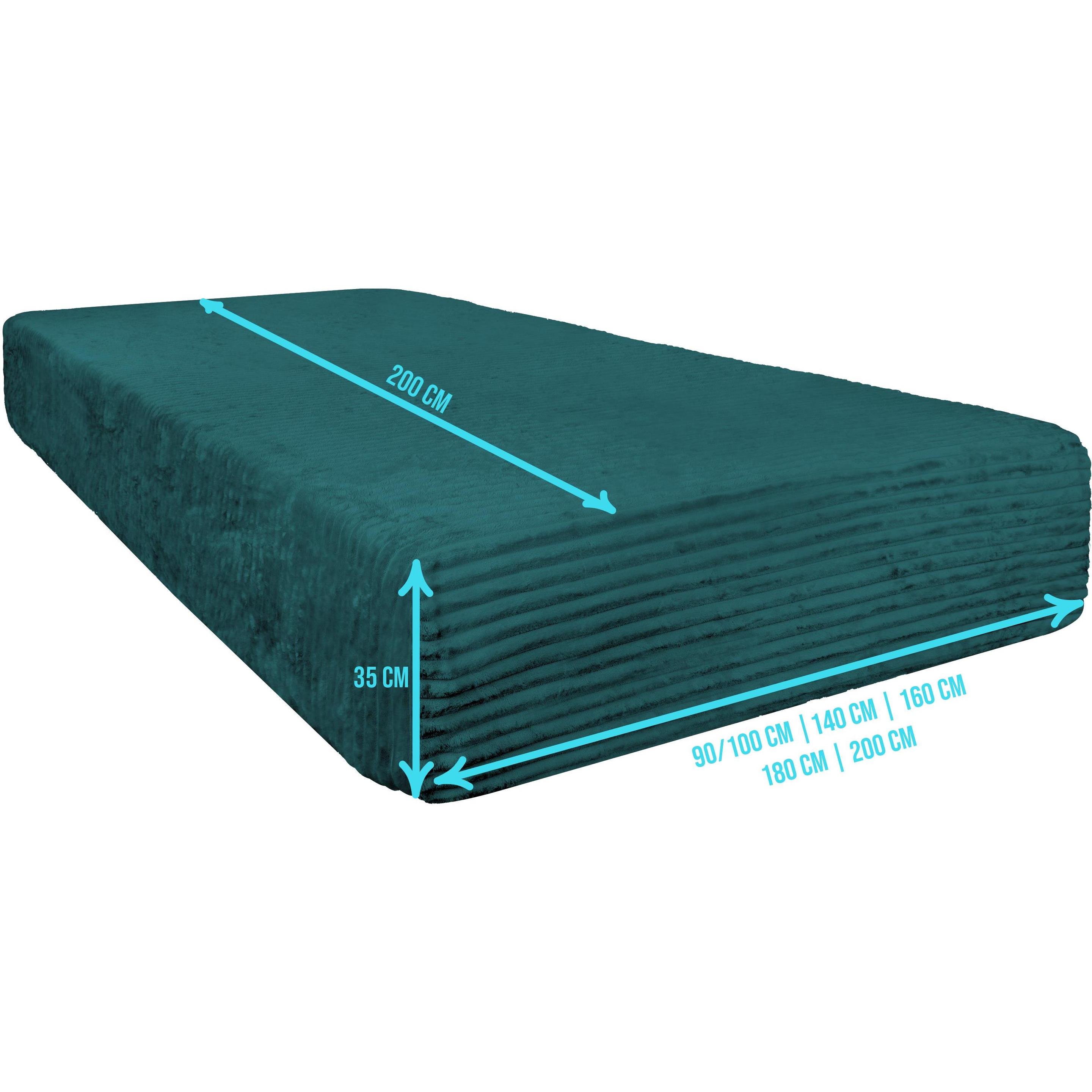 Aspero, Fixleintuch, 2 Spannbettlaken aus Streifen-Flanell Parana - 9061 (180 x 200 cm)