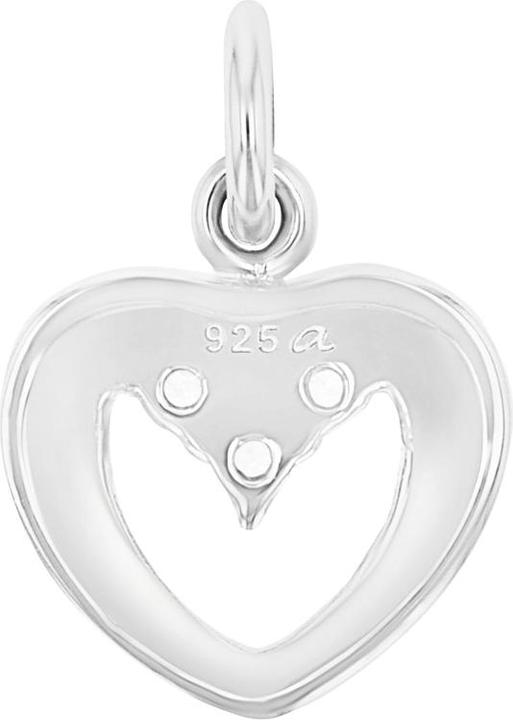 Produktbild Amor Anhänger für Damen, 925 Sterling Silber, Zirkonia synth. | Herz (Silber 925)