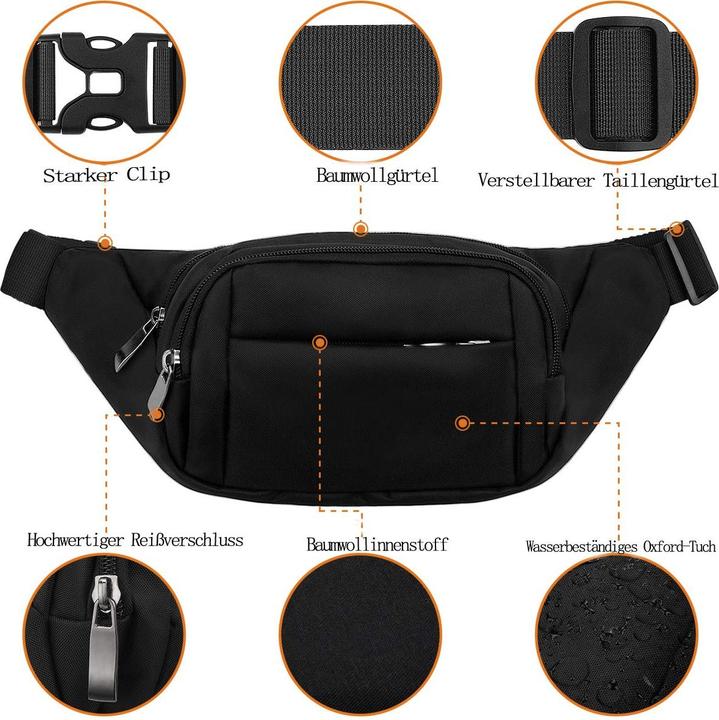 Produktbild Only-Bags.Store Gürtel Wasserdichte Gürteltasche mit grossem Fassungsvermögen