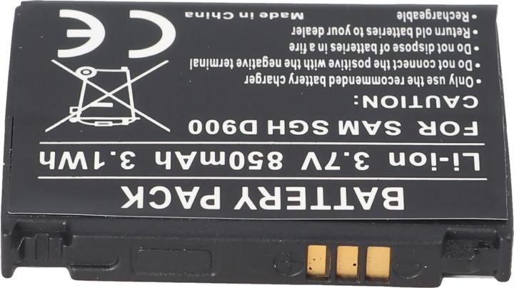 Actual product image Samsung Battery SGH-D900, -E780, -E788, AB50344CECSTD