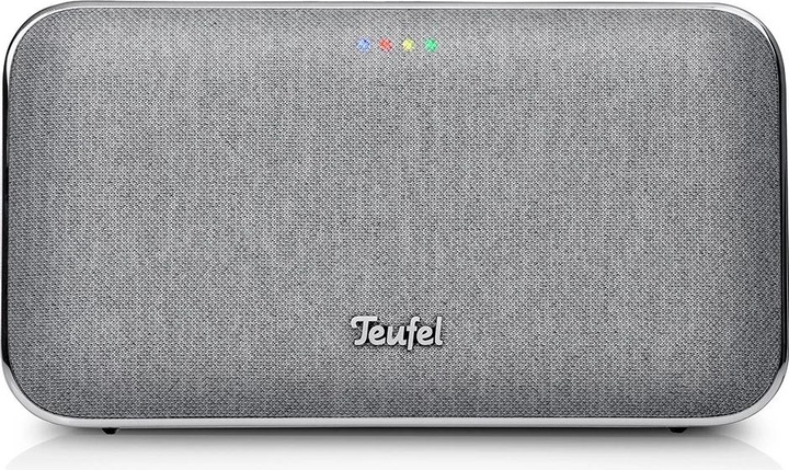 Actual product image Teufel MOTIV GO VOICE Wi-Fi Bluetooth Speaker wireless silver white