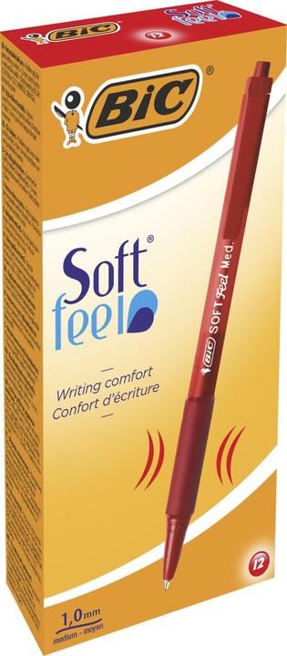 Actual product image Bic 837399 Ball pen clip-on retractable ball pen (e) (Red, 12 x)