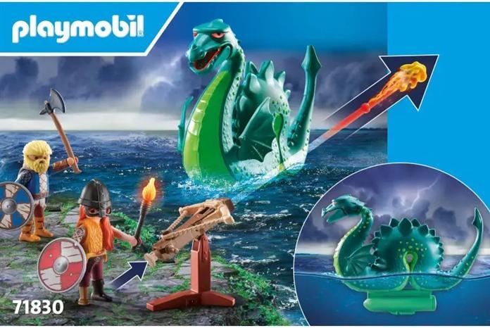 Image du produit Playmobil Viking avec un monstre marin (71830, Histoire de Playmobil)
