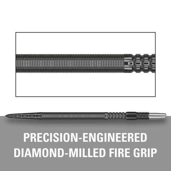 Actual product image Target Swiss DX Black tips 40mm