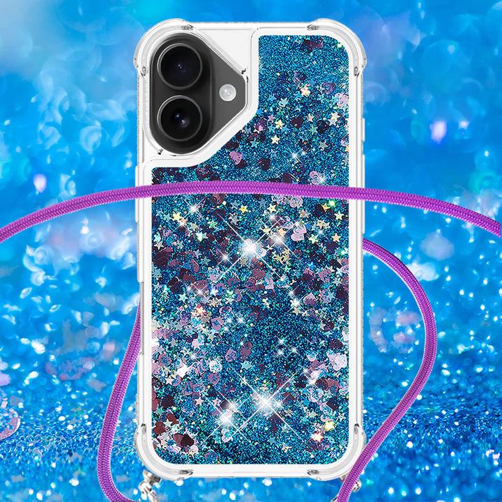 Immagine prodotto Cover-Discount iPhone 17 - Glitzer Hülle mit Kordel (Apple iPhone 17)