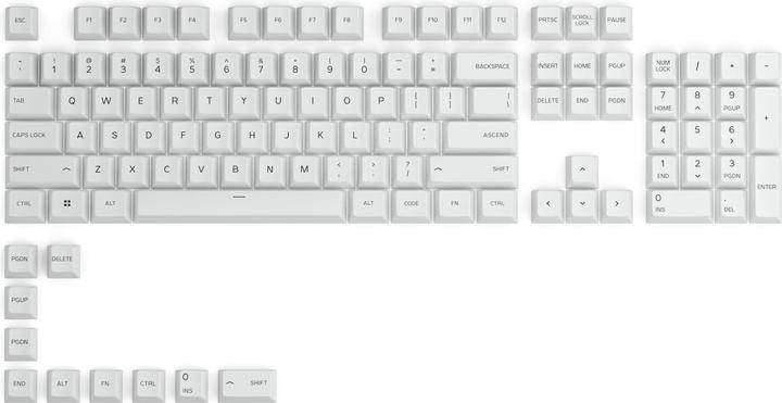 Glorious PC Gaming Race GPBT Keycaps - 114 PBT Tastenkappen, ANSI, US-Layout