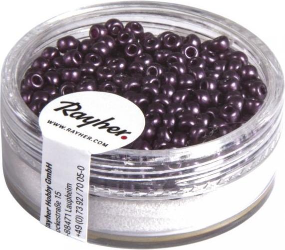Produktbild Rayher Rocailles verwachst, violett, 7 g