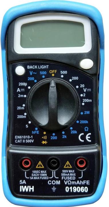 Actual product image IWH Hand Multimeter Digital