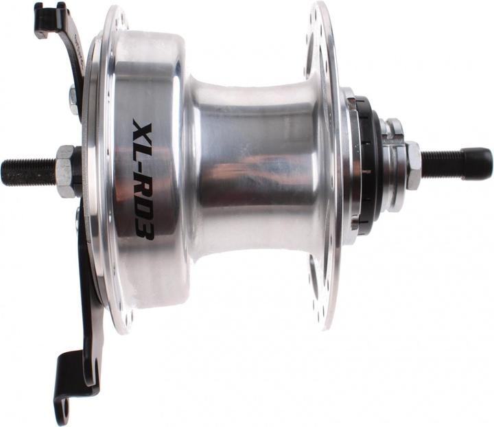 Sturmey Archer Gear Hub 3 Geschwindigkeit XL -Rd3 90 mm Drum Bremsnabe - 36 Löcher - Silber (Freno a tamburo)