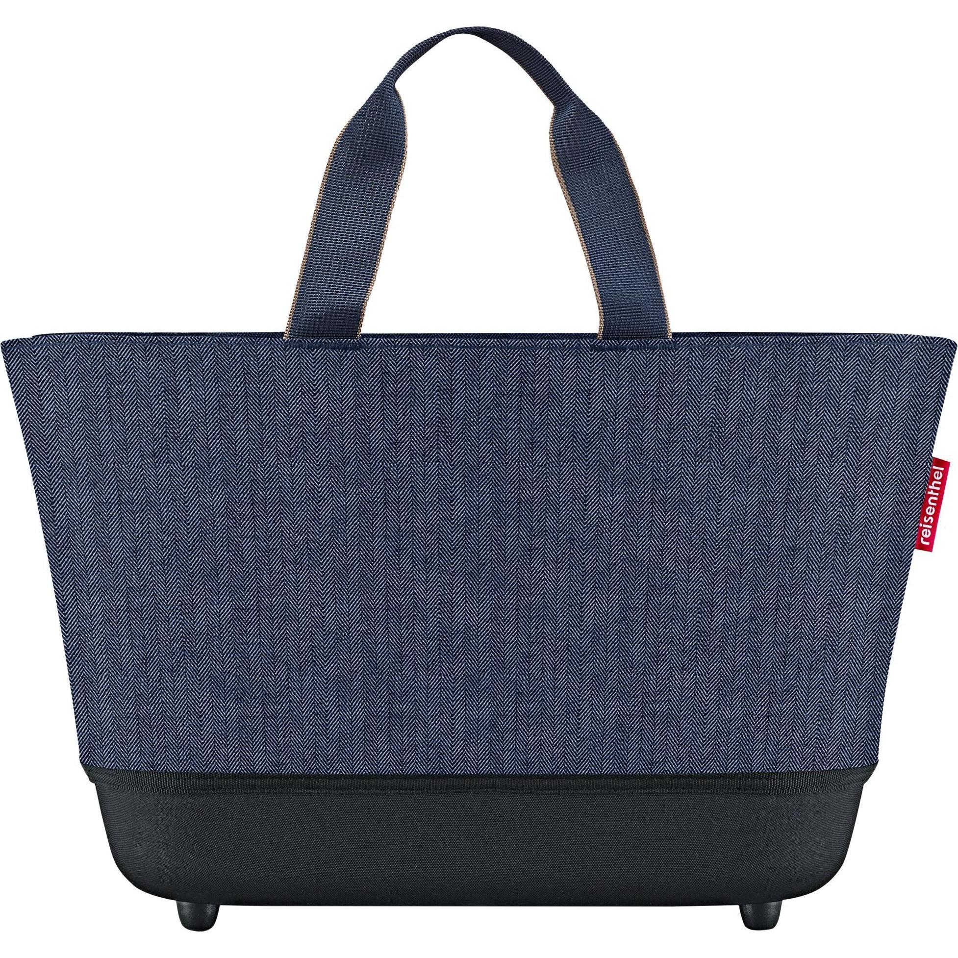 reisenthel, Borsa + Trolley da spesa, Borsa Shoppingbasket a spina di pesce Blu scuro, Blu