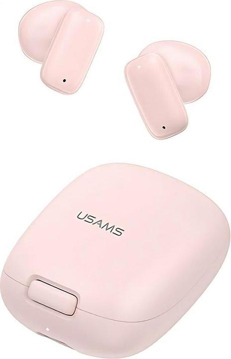 Actual product image Usams Słuchawki Bluetooth 5.3 TWS ID Series bezprzewodowe różowy/pink BHUID04 (ID25) (5 h, Wireless)