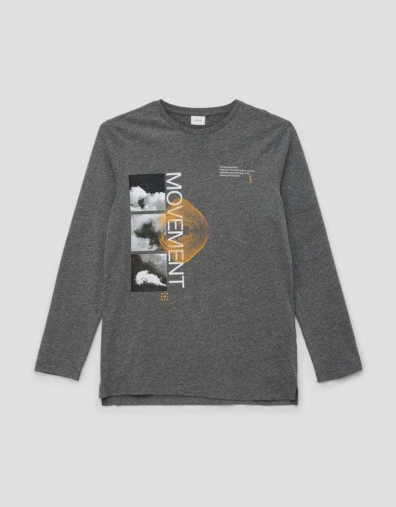 Produktbild s.Oliver T-Shirt Longsleeve mit Frontprint (L)
