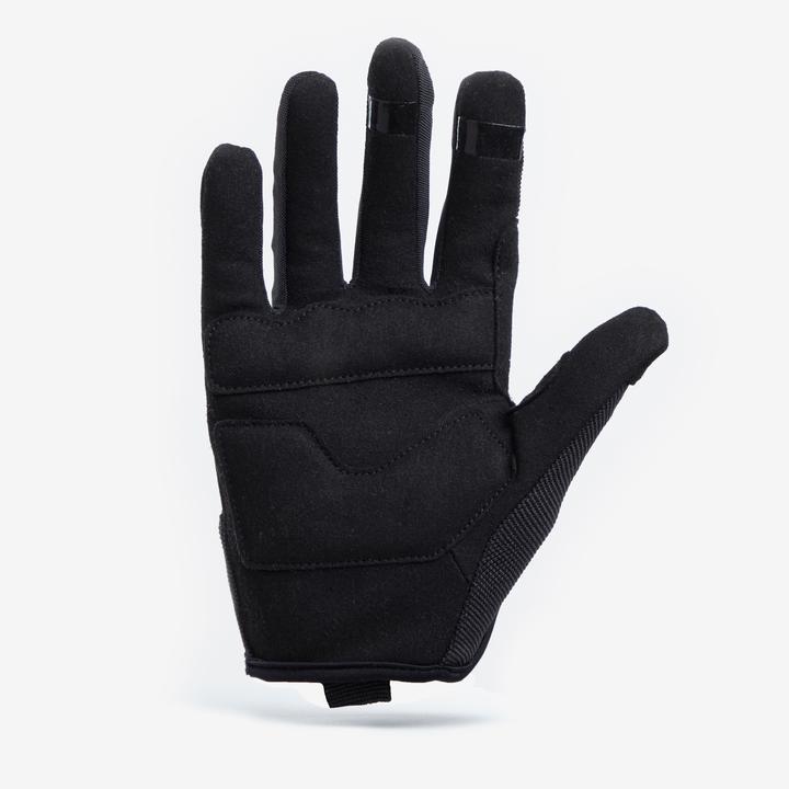Actual product image Rockrider Kids cycling gloves long summer 8-14 years - black (10, 9)