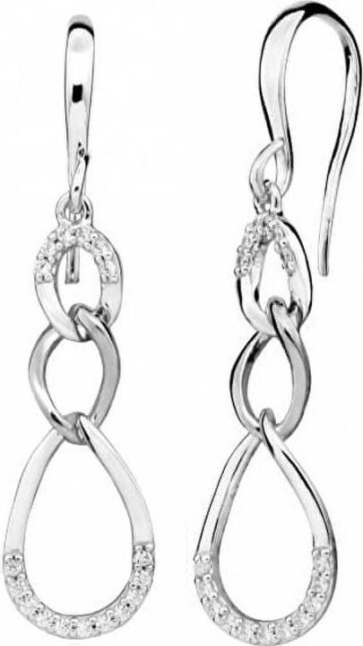 Produktbild Silver Cat Elegant earrings with zircons SC438