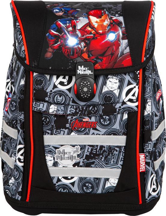 Actual product image Coolpack Satchel fabric black, red