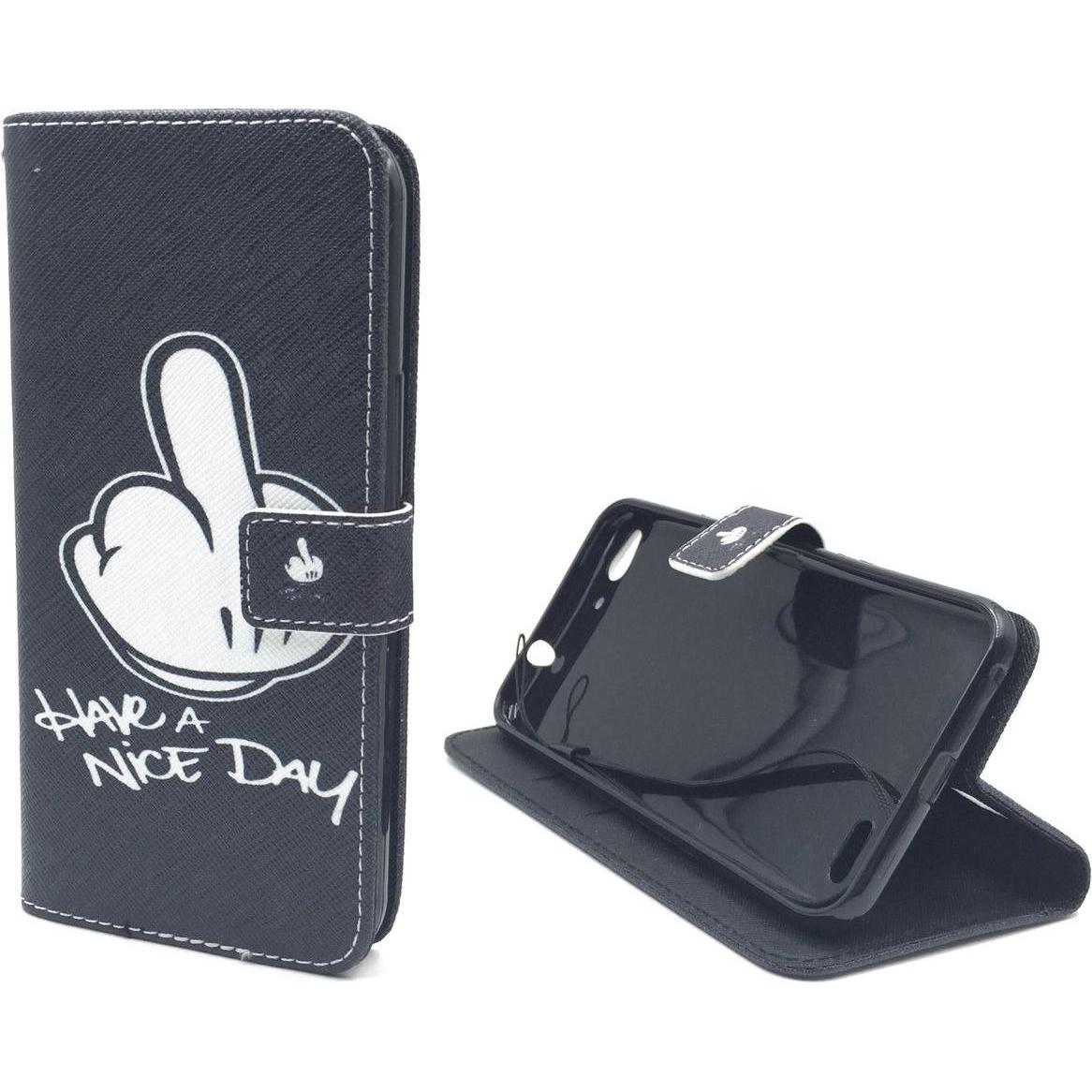 Thumbnail - König Design Schutz Handy Hülle für Vodafone Smart Ultra 6 Case Cover Tasche Wallet Etui Neu (Vodafone Smart Ultra 6), S...