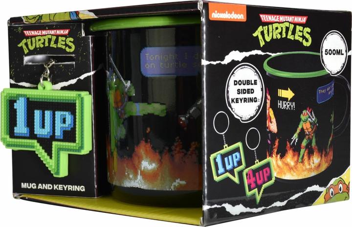 Immagine prodotto Blue Sky TMNT: Tazza e portachiavi smaltati (500 ml, 1 x)