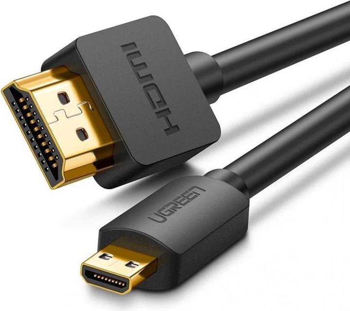 Produktbild Ugreen HD127 Micro HDMI - HDMI Cable 4K 3D 3m (black) (3 m, HDMI, 2.0)