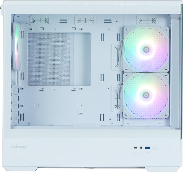 Produktbild Zalman GHE P30 V2 micro-ATX Geh??use Tempered Glass Panoramic View - Wei?? (mATX, Mini-ITX)