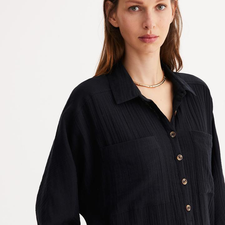 Produktbild Anne Weyburn Knielanges Kleid aus reiner Baumwolle (42)