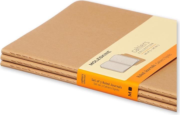 Productafbeelding Moleskine Cahier Groot Set van 3 (A6, Rijen, Softcover)