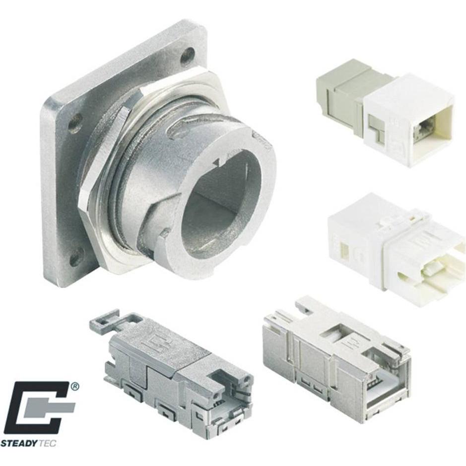 Thumbnail - Metz Connect RJ45 Steckverbinder Industry IP67 V1, Elektronikkabel + Stecker, Silber