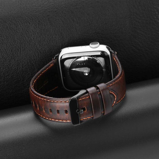 Actual product image Dux Ducis Business Series Genuine Leather Replacement Strap (45 mm, 44 mm, 42 mm, Genuine leather)