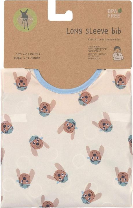 Image du produit Lässig Ärmel-Lätzchen 2er Pack Long Sleeve Bib - (6 Mois)