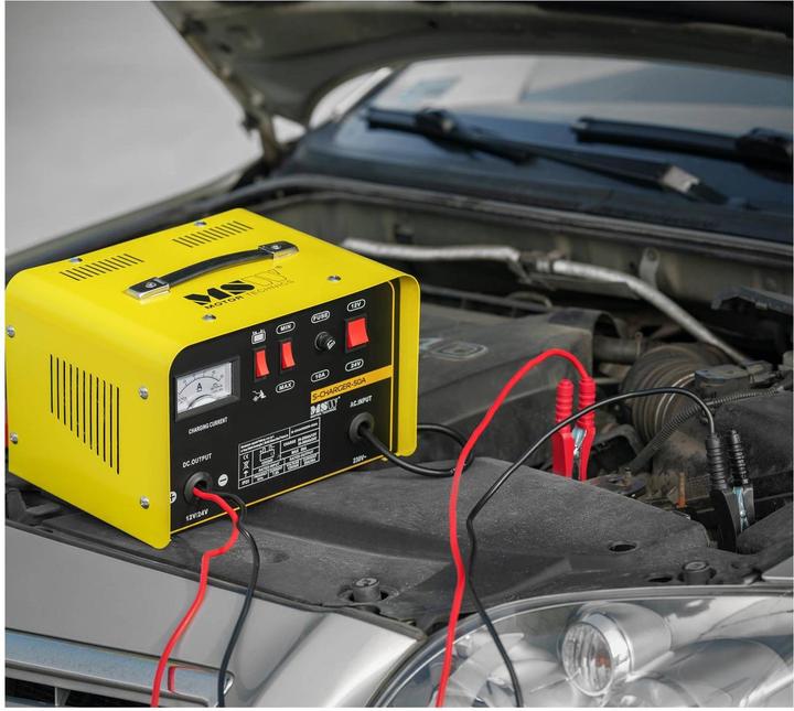 Produktbild MSW Autobatterie Ladegerät 12V Kfz Pkw Ladegerät Batterie Starthilfe 12 24 V 20 30 A (12V, 24V, 30 A)