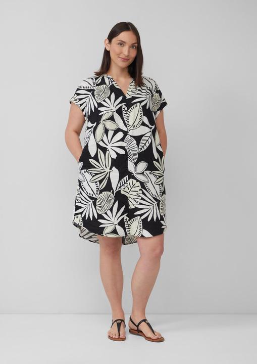 Produktbild S.Oliver Kleid Blusenkleid aus Leinenmix mit Eingrifftaschen (44)