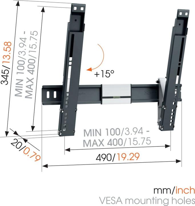 Actual product image Vogels Thin 415 (Wall, 55", 18 kg)