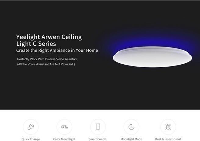 Actual product image Yeelight Arwen C Series (4000 lm)