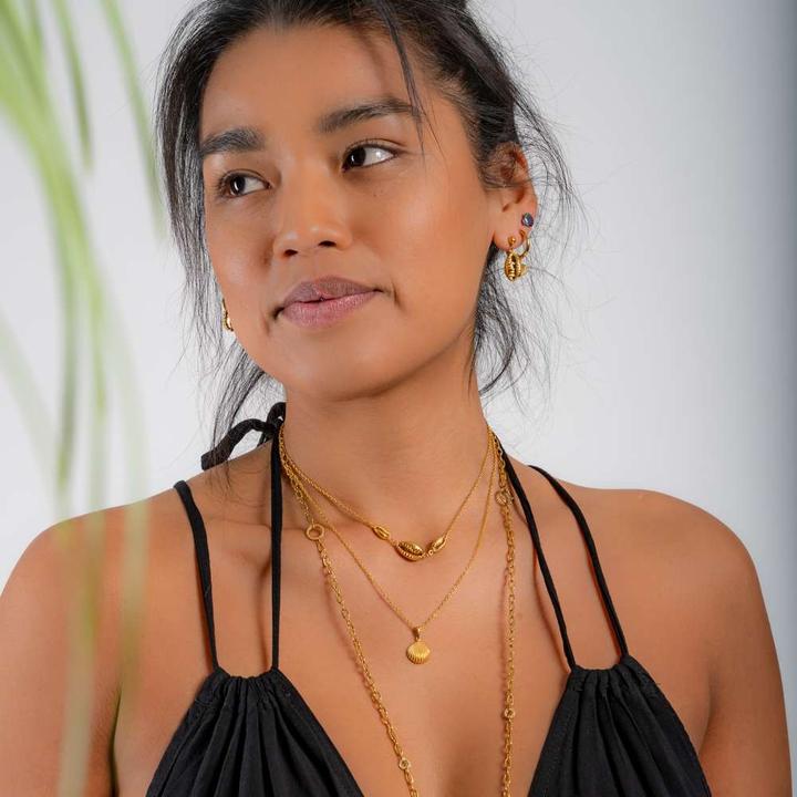 Image du produit Bijouteria Pendentif de chaîne (Acier inoxydable, Revêtement PVD (couleur or), 38 - 43 cm)