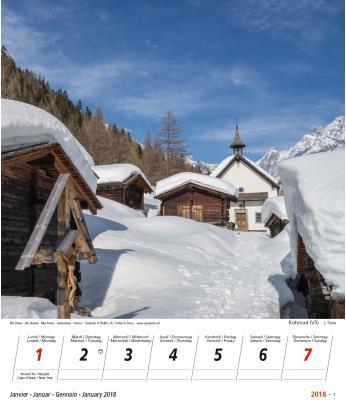 Produktbild Novos Bildkalender Ma Patrie/Die Heimat/Mia patria/Switzerland (1 Woche / 1 Seite)