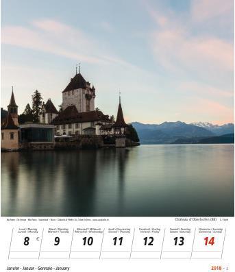 Produktbild Novos Bildkalender Ma Patrie/Die Heimat/Mia patria/Switzerland (1 Woche / 1 Seite)