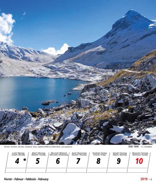 Produktbild Novos Bildkalender Ma Patrie/Die Heimat/Mia patria/Switzerland (1 Woche / 1 Seite)