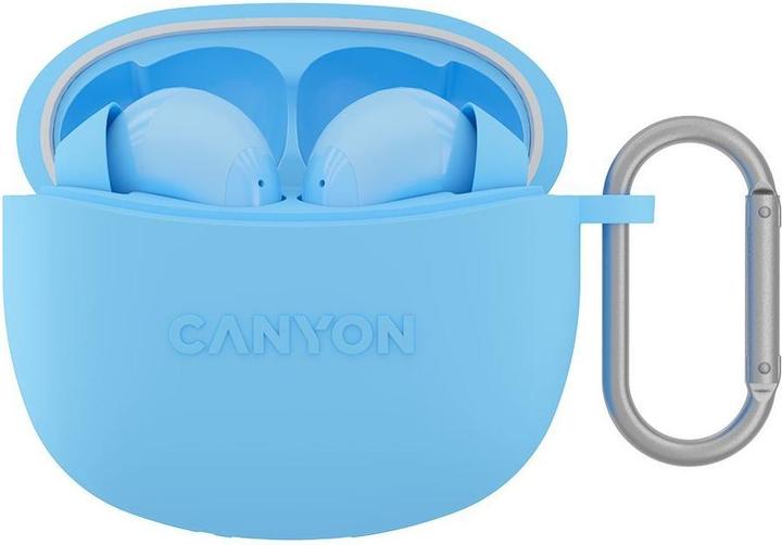 Actual product image Canyon TWS-5, True Wireless Bluetooth earphones, USB-C charging, charging station in cassette, black (Wireless)