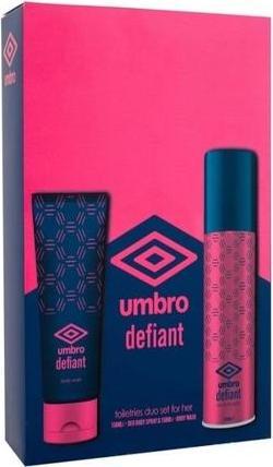Immagine prodotto Umbro Defiant Set regalo Deodorante 150 ml e gel doccia 150 ml 150ml (Getto vaporizzato, 300 ml)