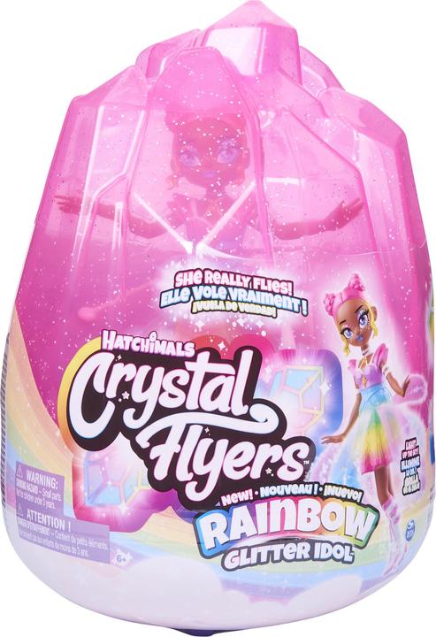 Image du produit Hatchimals Crystal Flyers Rainbow Glitter - Poupée fée volante scintillante