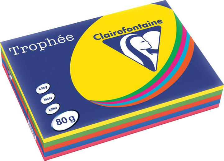 Immagine prodotto Clairefontaine Trophée Copia colorata FSC A3, 80 gm², Fiamma (80 g/m², 500 x, A3)